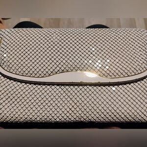 Vintage Y&S Handbag White and Gold Mesh Clutch